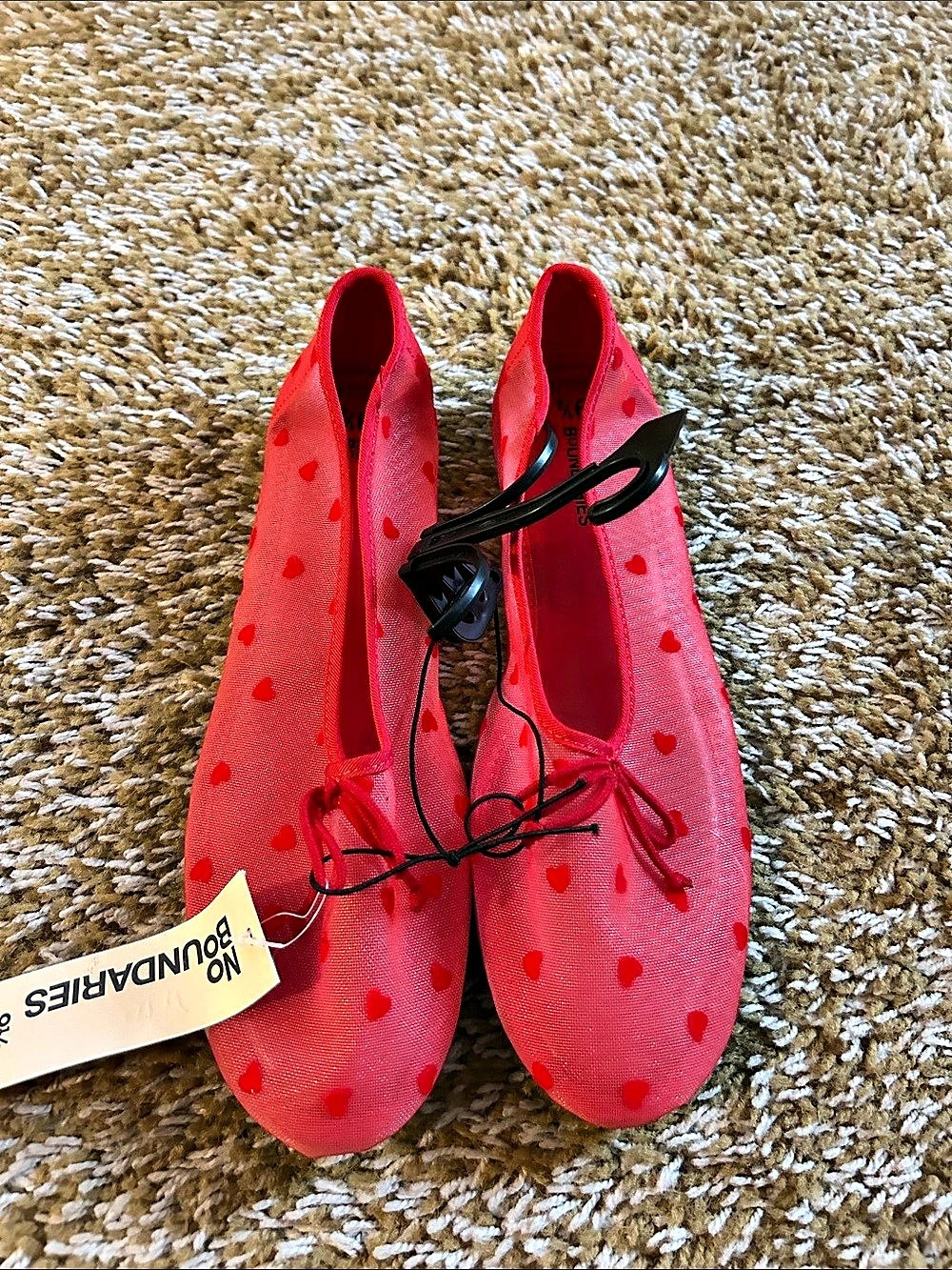 Melissa Red Polka Dot Flats NWT